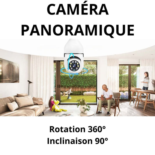 CaméraGuard™ | Caméra de surveillance intelligente Ampoule 5G Wifi 5MP de 2880 x 1620